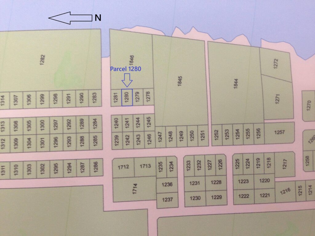 Alfredo North Caye Lots 1280 Map